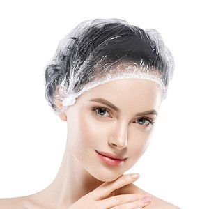 100Pcs Plastic Disposable Elastic Salon Color Bleach Caps
